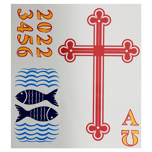 Stickers for Paschal candle, set D. 3
