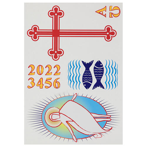 Stickers for Paschal candle, set D. 4
