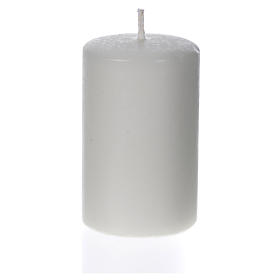 White candle 80x50mm (pack)