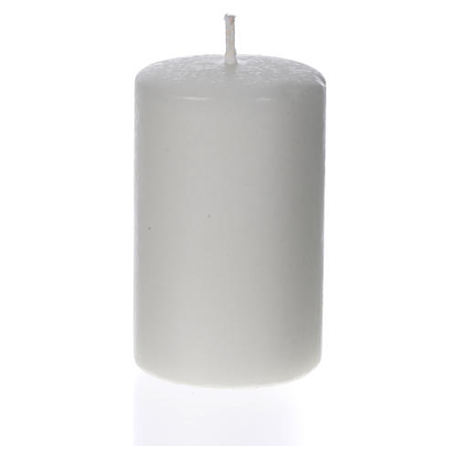 White candle 80x50mm (pack) 1