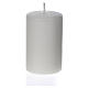 White candle 80x50mm (pack) s1