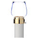 Wind-proof lamp, 30cm tall with golden base, 5cm diameter s1