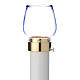 Wind-proof lamp, 70cm tall with golden base, 5cm diameter s1