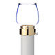 Wind-proof lamp, 100cm tall with golden base, 5cm diameter s1