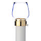 Wind-proof lamp, 70cm tall with golden base, 4cm diameter s1