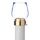 Wind-proof lamp, 100cm tall with golden base, 4cm diameter s1