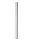 Antique torch candle 800x50x50mm in white wax, pack of 6 s1