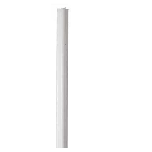 Antique torch candle 800x50x50mm in white wax, pack of 6 1