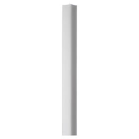 White square candle 800x50x50mm in white wax, pack of 2