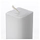 White square candle 400x30x30mm, pack of 24 s2