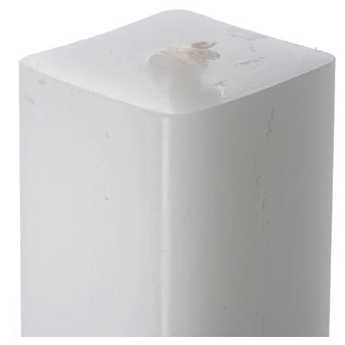 White square candle 600x30x30mm, pack of 15 2