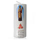 Our Lady of the Mountain white candle, 13x6cm s1