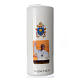 Candela Papa Francesco 15x6 cm bianco s1