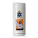 Pope Francis white candle 15x6cm s1