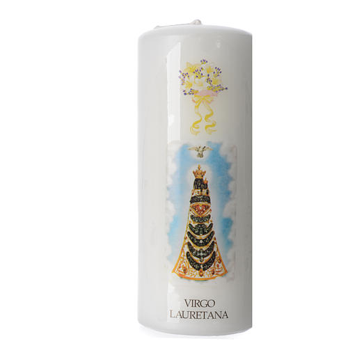 Tisch Kerze Gottesmutter von Loreto 15x6cm 1
