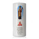 Our Lady of the Mountain white candle, 15x6cm s1