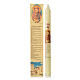 Saint Francis of Assisi thin candle with case s1