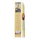 Saint Leopold Mandić thin candle with case s1