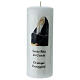 Saint Rita of Cascia white candle 13x5 cm s1