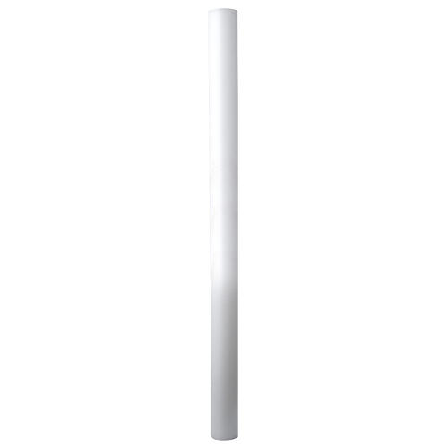 Paschal candle in white wax with inner reinforcement 8x120cm 2