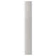 Paschal candle in white wax with inner reinforcement 8x120cm s1