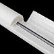 Paschal candle in white wax with inner reinforcement 8x120cm s3