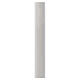 Paschal candle in white wax with support 8x150cm s1