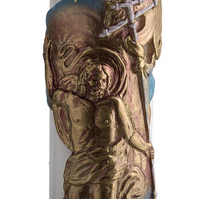Osterkerze mit EINLAGE auferstandenen Christus 8x120cm