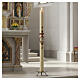 Paschal candle in beeswax with support and Lamb and cross 8x120cm s2