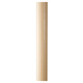 Paschal candle in beeswax with inner reinforcement 8x120cm