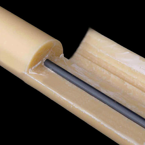 Paschal candle in beeswax with inner reinforcement 8x120cm 4