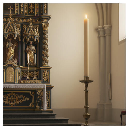 Paschal candle in beeswax with inner reinforcement 8x120cm 2