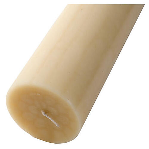 Paschal candle in beeswax with inner reinforcement 8x120cm 4