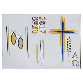 Velas, cirios, velones: Adhesivo Cirio Pascual modelo F