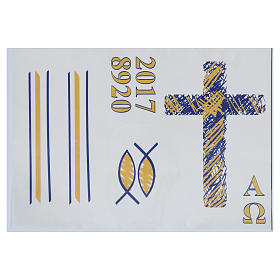 Velas, cirios, velones: Adhesivo cirio pascual modelo G