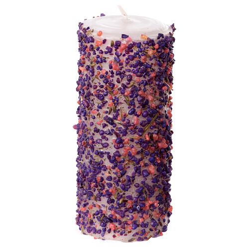 Votive candle with Our Lady of Miracles incense 1