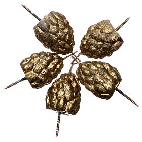 Incensed Pascal nail set, pine cone shaped