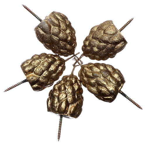 Incensed Pascal nail set, pine cone shaped 2