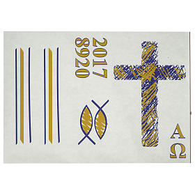 Velas e Círios: Autocolantes círio pascal conjunto G