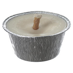 Windproof Candle with aluminium holder, diam 8 cm