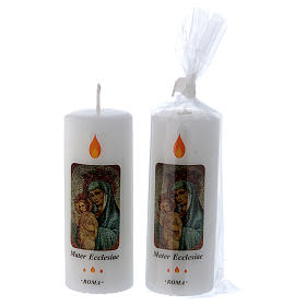 Candle Mater Ecclesiae Roma 13x5 cm