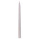 Cone-shaped white Ceralacca candle h 25 cm s1