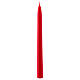 Cone-shaped red Ceralacca candle h 25 cm s1
