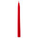 Taper Candle shiny Ceralacca, h. 25 cm red s1