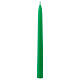 Shiny Taper Candle Ceralacca, h.25 cm green s1
