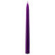 Glossy Taper Candle Ceralacca, h. 25 cm purple s1