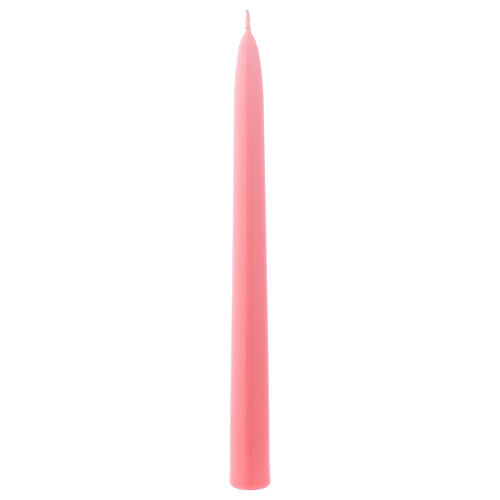 Glossy Taper Candle Ceralacca, h. 25 cm pink 1