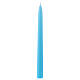 Shiny Taper Candle Ceralacca, h.25 cm light blue s1