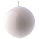 Glossy Ball Candle Ceralacca, d. 8 cm white s1