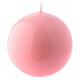 Glossy Ball Candle Ceralacca, d. 8 cm pink s1